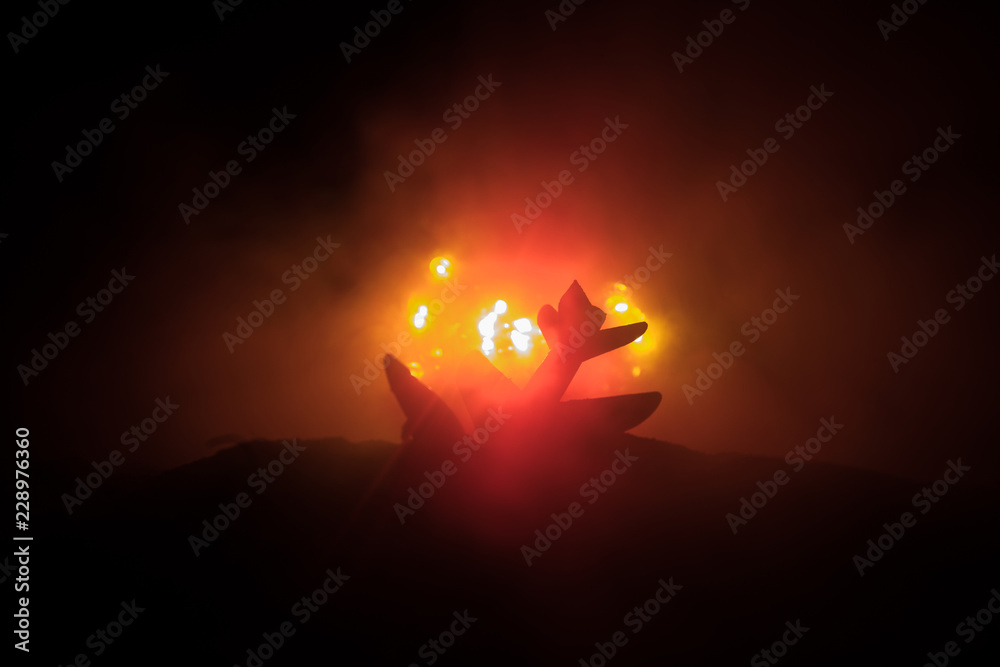 Foto de air crash burning falling plane the plane crashed to the