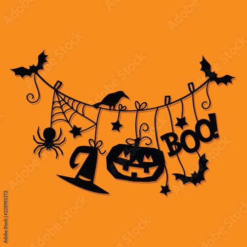 Halloween Hanging Decorations Paper Cut