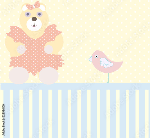 baby arrival announcement card