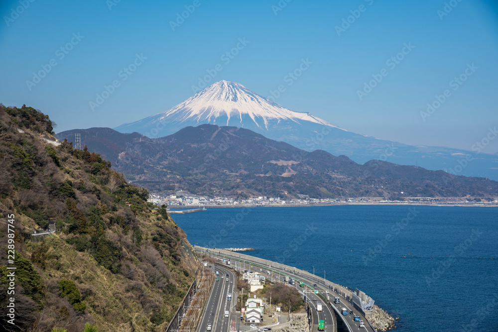 Mount Fuji and Gulf of Suruga