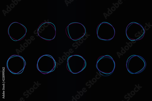 glowing circles web elemente webdesign grafikdesign