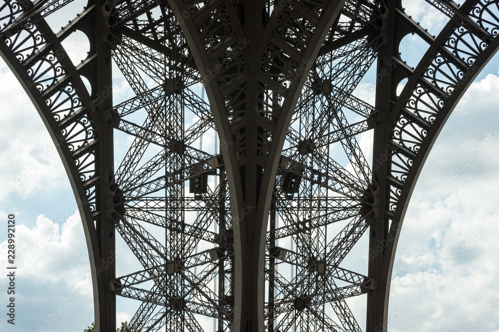 Eiffelturm, Detailaufnahme, Paris, Frankreich, Europa