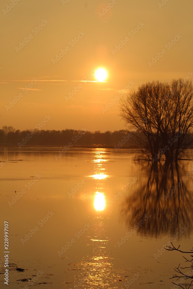 Tramonto Alluvione PO 3 Tramonto Alluvione PO 3
