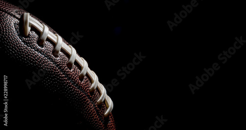American football Sport on black background