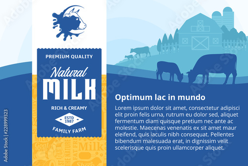 Vector milk illustration