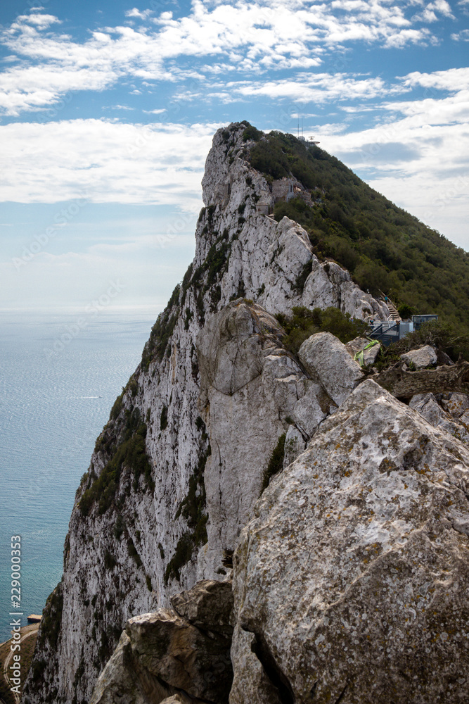 The summit of the Rock of Gibraltar