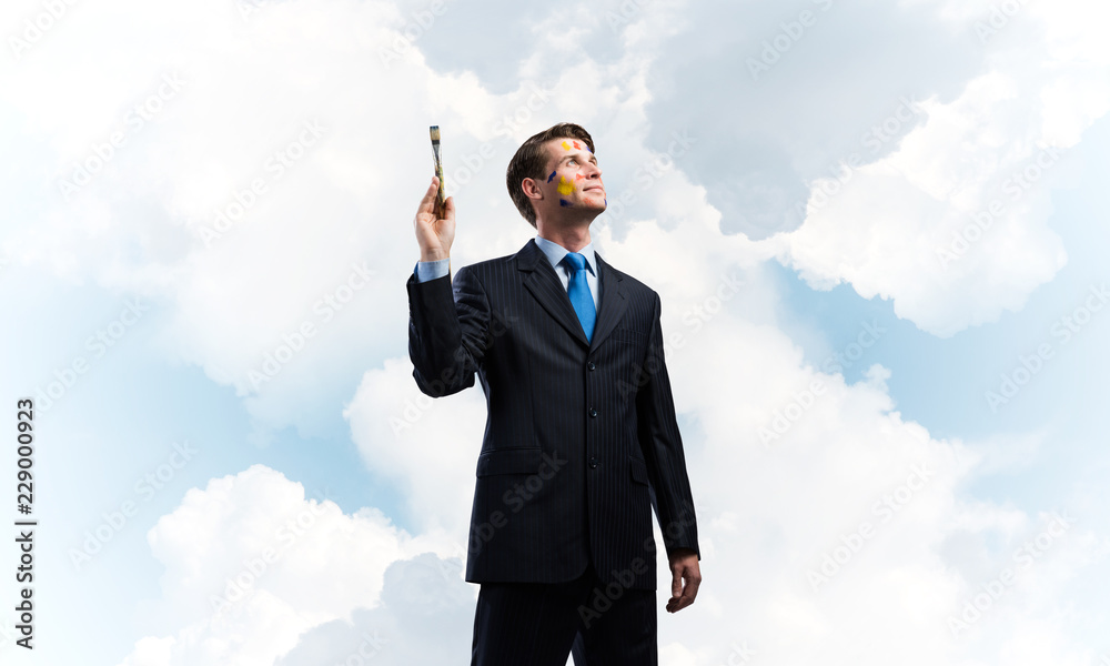 Conceptual image of modern doing business Conceptual image of modern doing business