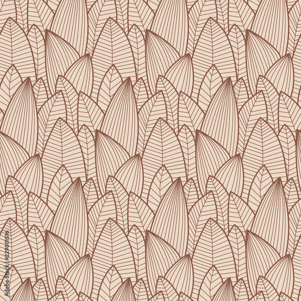 foliate seamless pattern