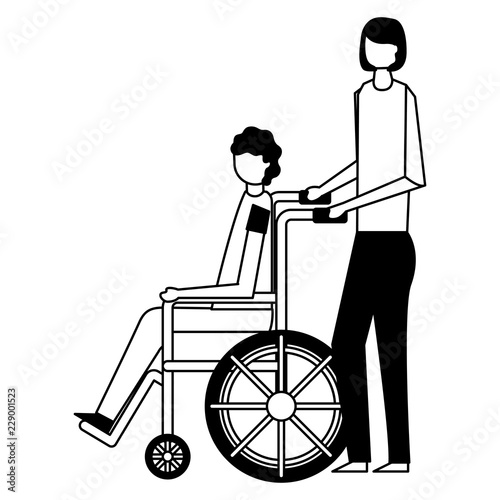 volunteers help work