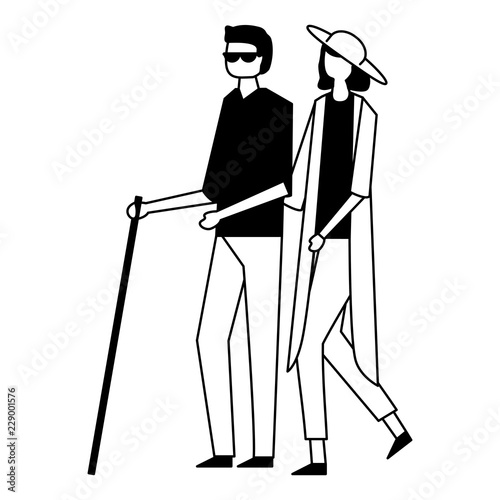 volunteers help work