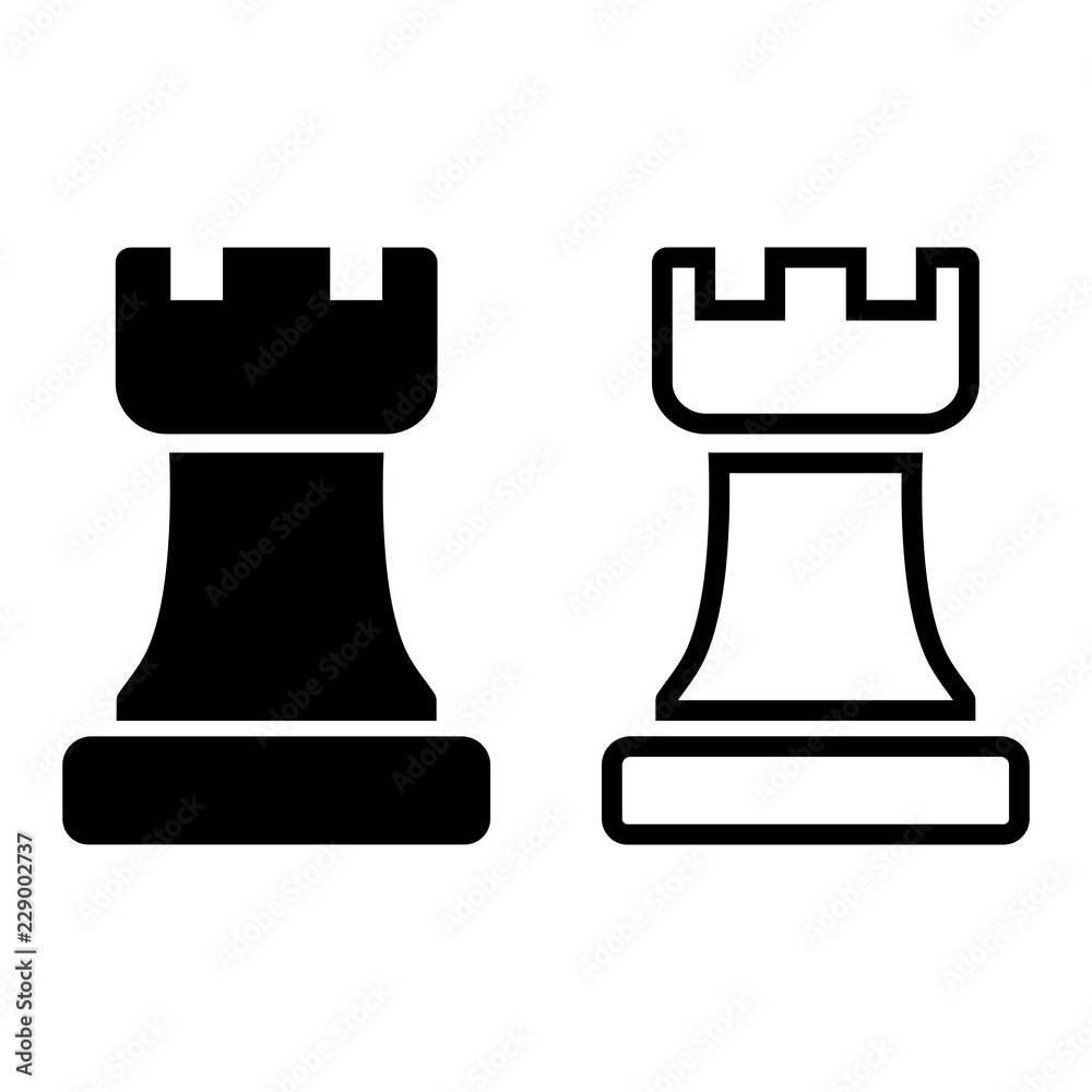 Chess Pieces - Rook White