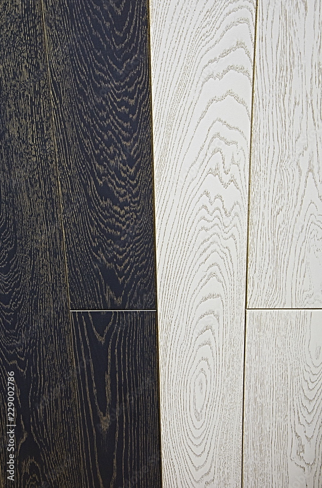 Texture wood. Painted in white and black color. Bronze and gold patina. Boards geometry - trapezium. Textured background. Texture wood. Painted in white and black color. Bronze and gold patina. Boards geometry - trapezium. Textured background.