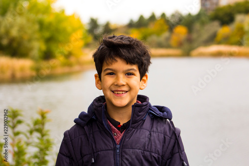 Photography Boy near the lake