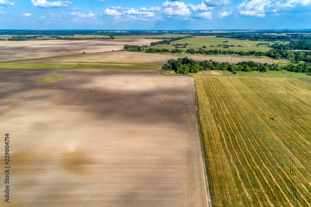 Obraz premium Typical Russian plain landscape.