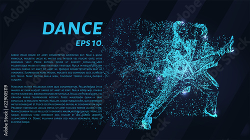Ballroom dance people. Vector illustration.