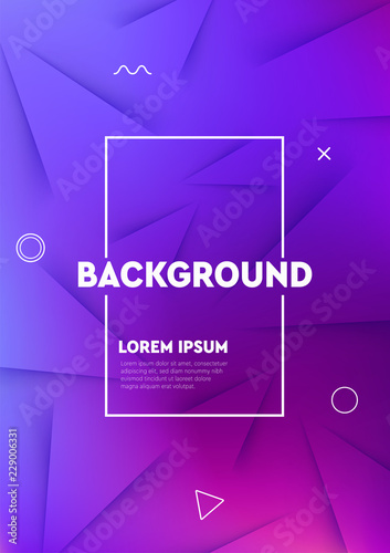 Modern abstract colorful geometric background. 