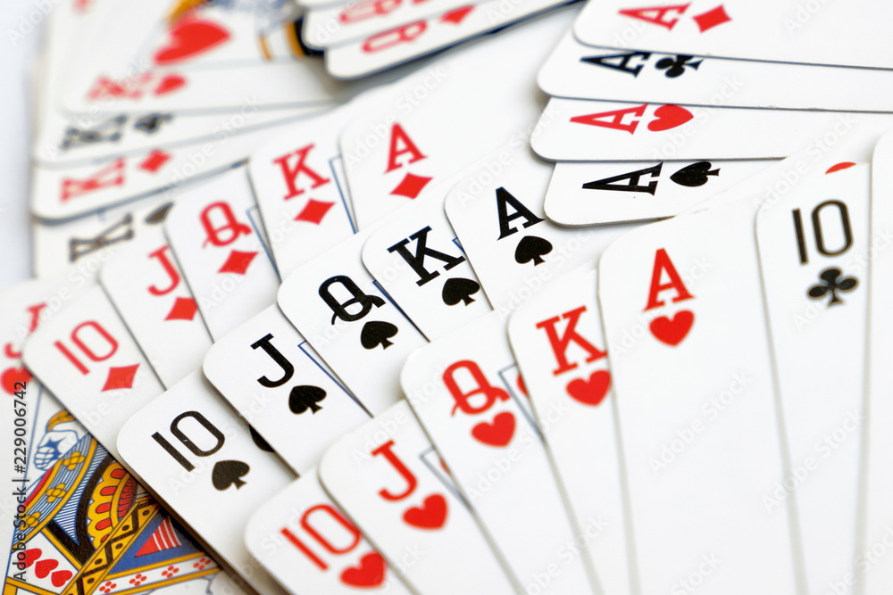 carte da gioco per poker, play cards for poker Stock Photo | Adobe Stock