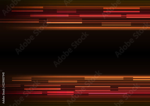 red overlap pixel speed in dark background, geometric layer motion backdrop, simple technology template, vector illustration
