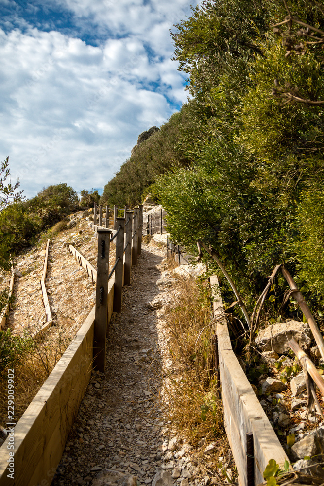 Footpath on the Rock of Gibraltar