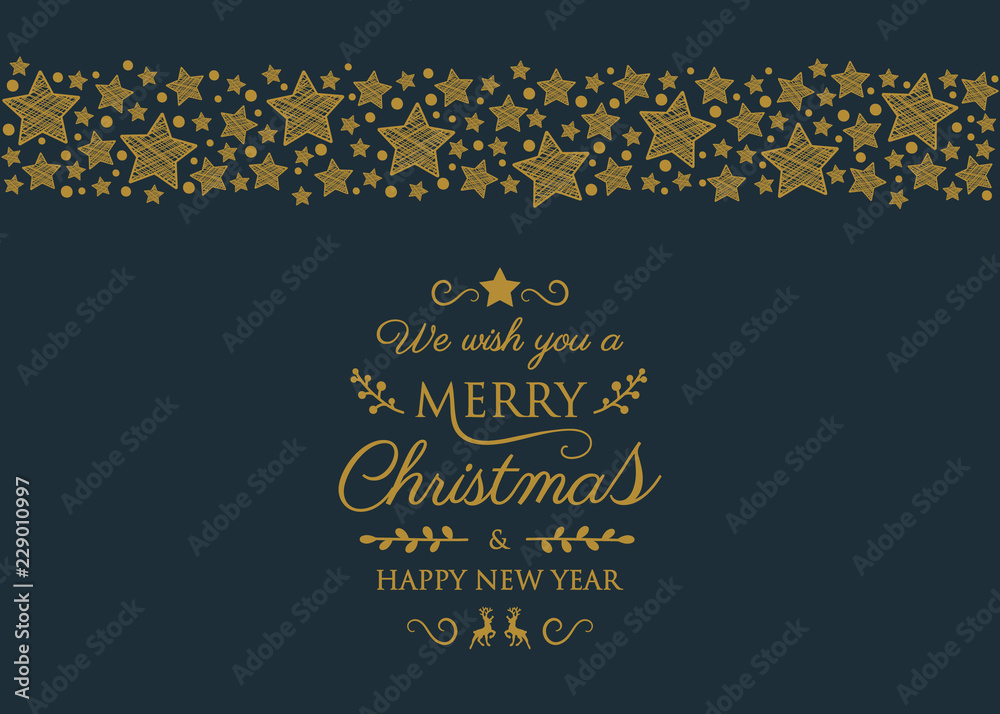 Christmas background with festive elements. Vector.