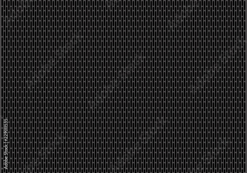 Abstract dark grey rounded rectangle mesh background texture vector illustration.