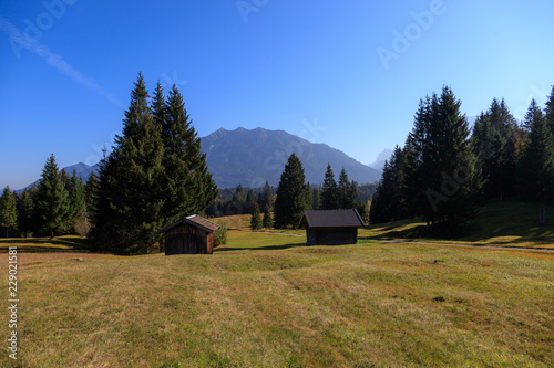 Hügellandschaft in den Alpen