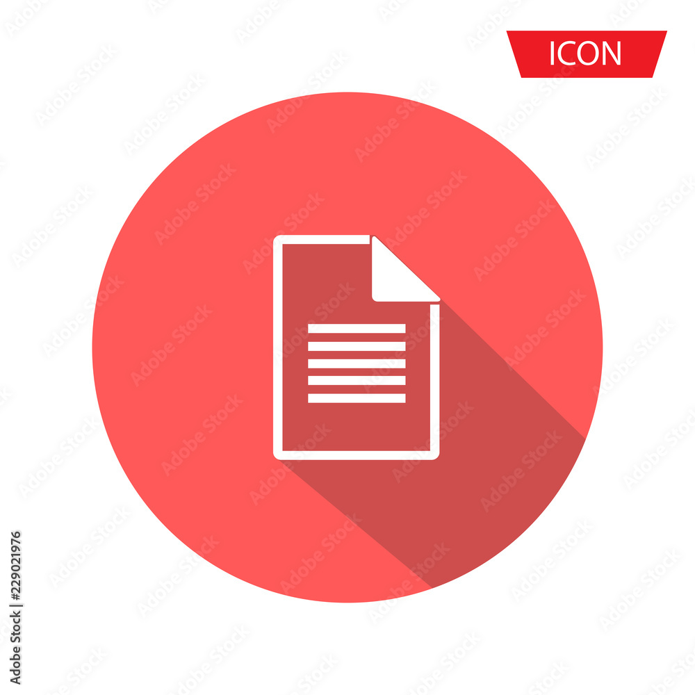 Document file vector icon isolated on background Document file vector icon isolated on background