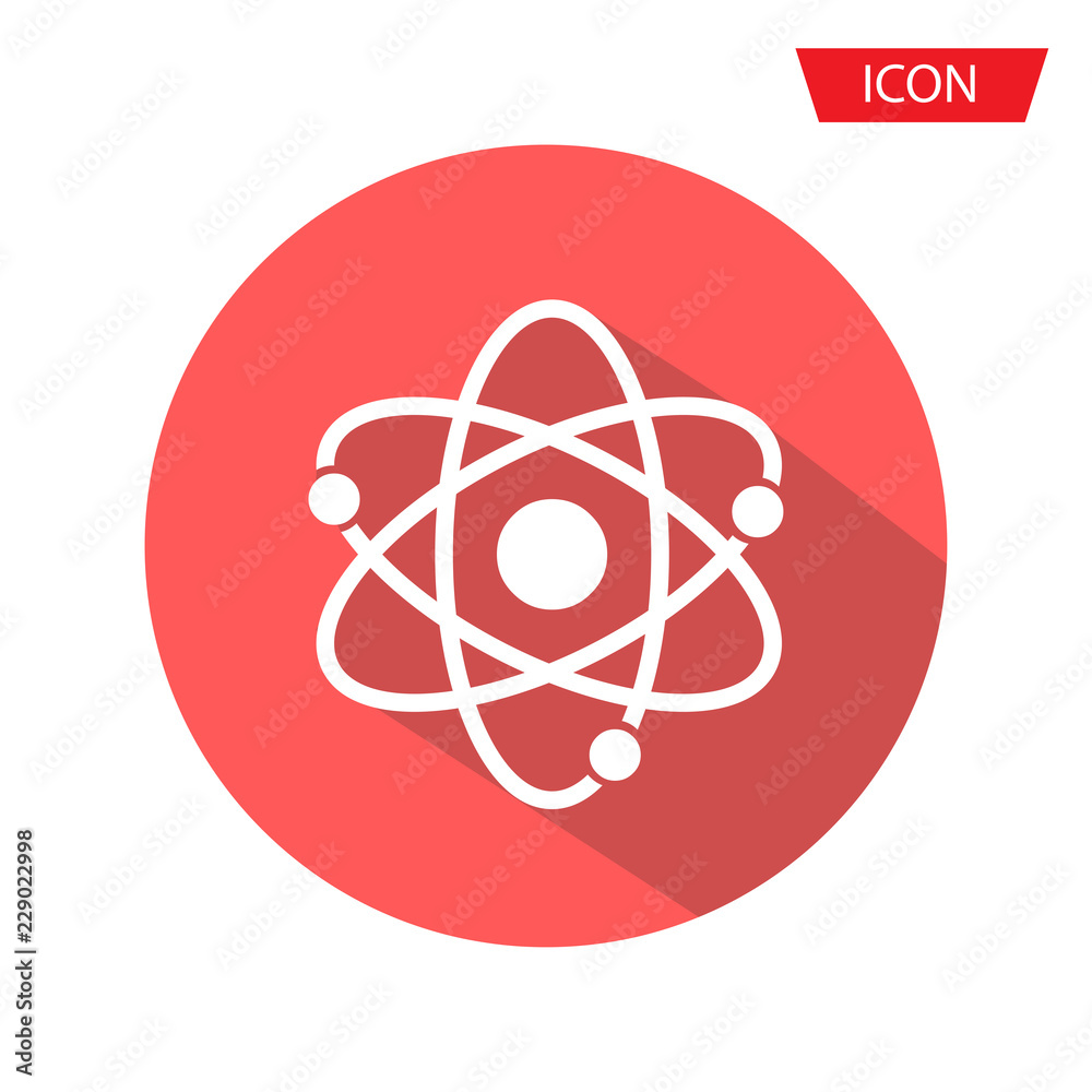 Atom icon vector symbol isolated on background. Atom icon vector symbol isolated on background.