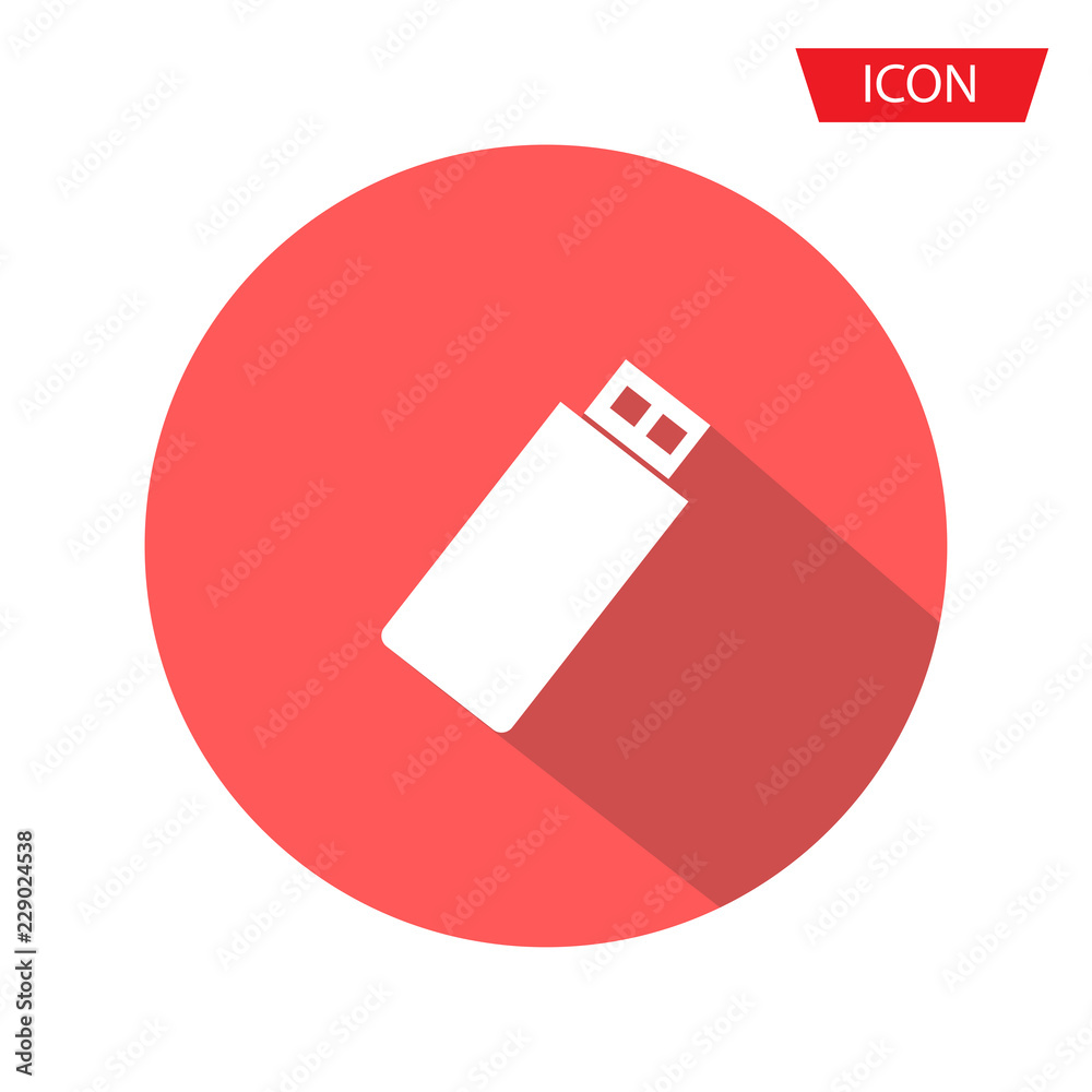 Usb flash icon vector, flash drive vector icon isolated on background. Usb flash icon vector, flash drive vector icon isolated on background.