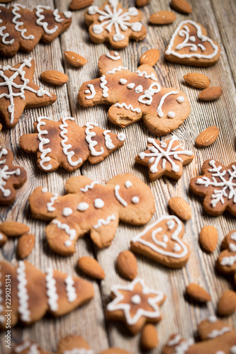 Christmas background , Christmas cookies