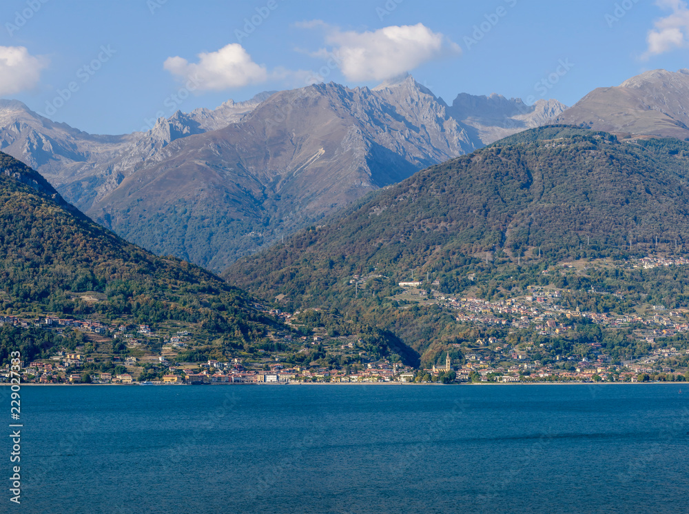 Dongo village on Como lake, Italy