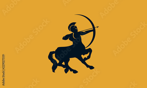 centaur logo design template