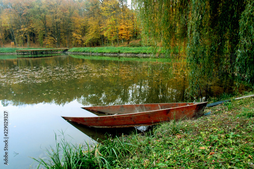 boat on the lake