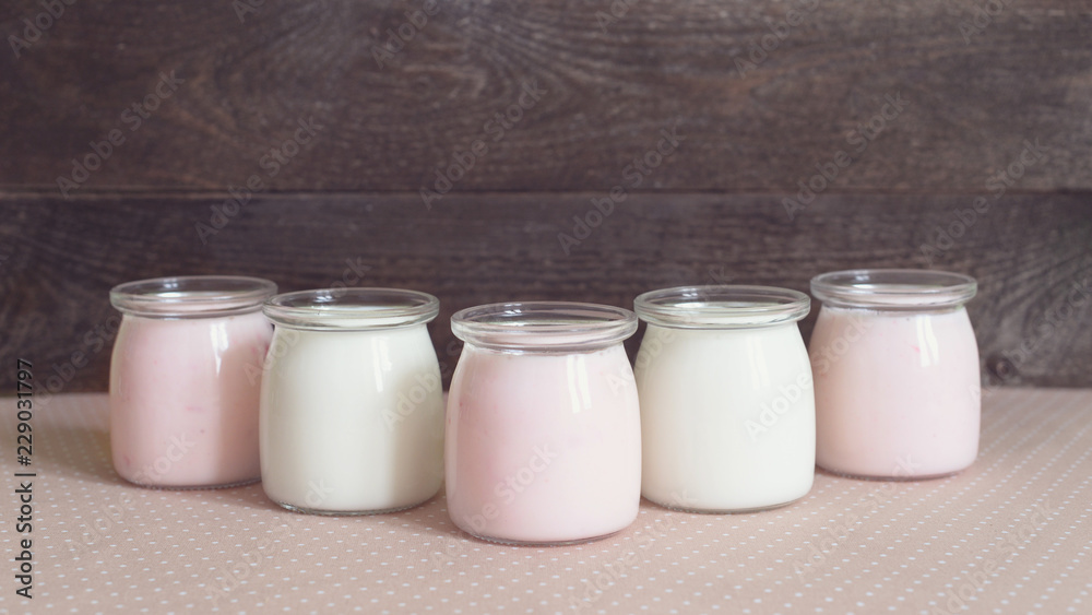 jars of yogurt jars of yogurt