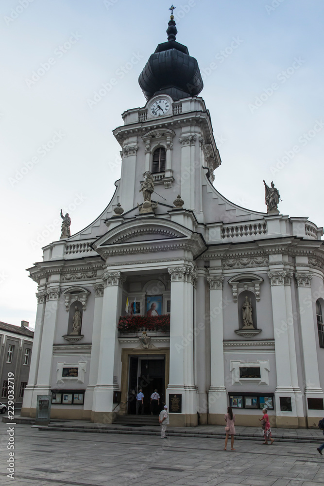 Church of the Presentation of the Blessed Virgin Mary in Wadowice in Poland