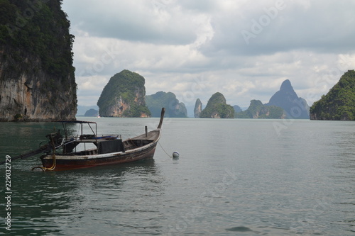 Traditional fisherman boats in Thailand © alvindom