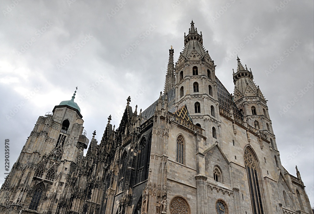 old cathedral, city Vienna, Austria, Europe