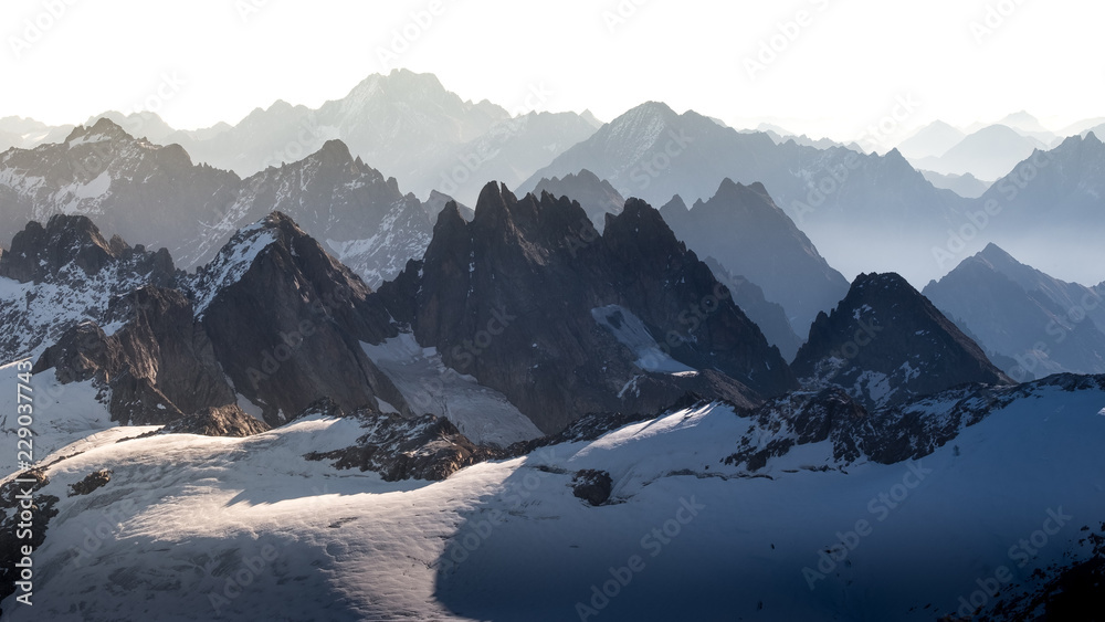 Bergpanorama in Engelberg vom Titlis aus gesehen Bergpanorama in Engelberg vom Titlis aus gesehen