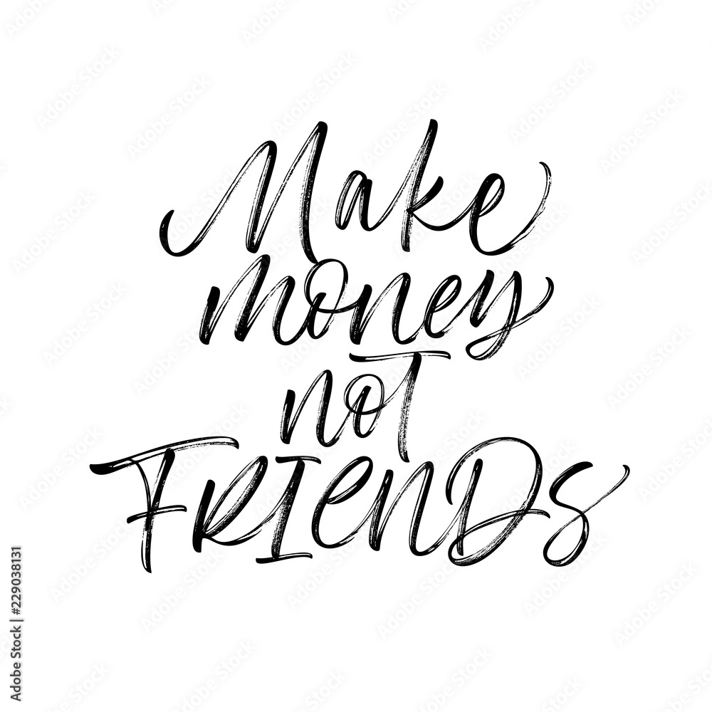 HD wallpaper person wearing black and white make money not friends printed  jacket  Wallpaper Flare