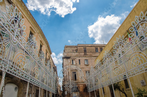 Piazzo Duomo in centre Buorgo Antico of Taranto, Puglia, Italy photo