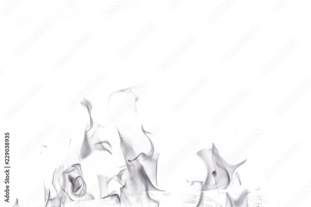 Abstract fire on white background Abstract fire on white background