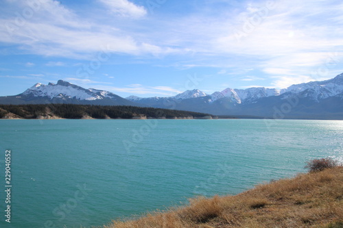 View Of Lake Abraham From Highway 11, Nordegg, Alberta © Michael Mamoon