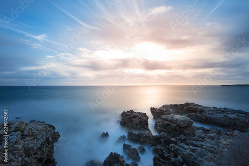 Playa de Sant Tomàs Menorca, Long Exposure 40 sek