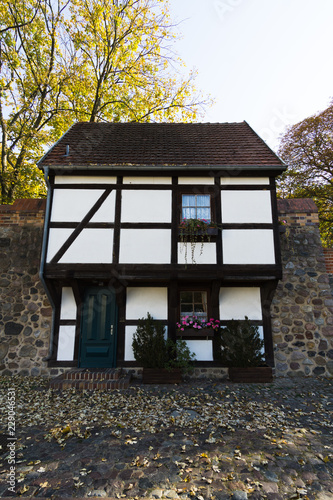 Obraz na płótnie Wiekhaus Neubrandenburg w salonie