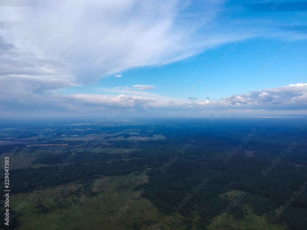 Fototapeta premium Huge forest from the height of summer