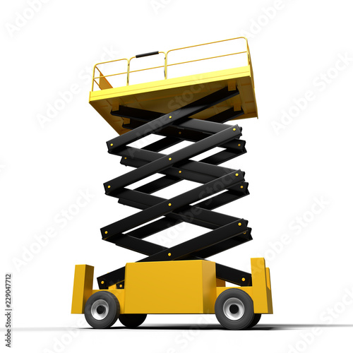 Scissor Lift for Safe Lifting in a Warehouse