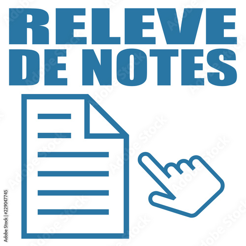 Logo relevé de notes.