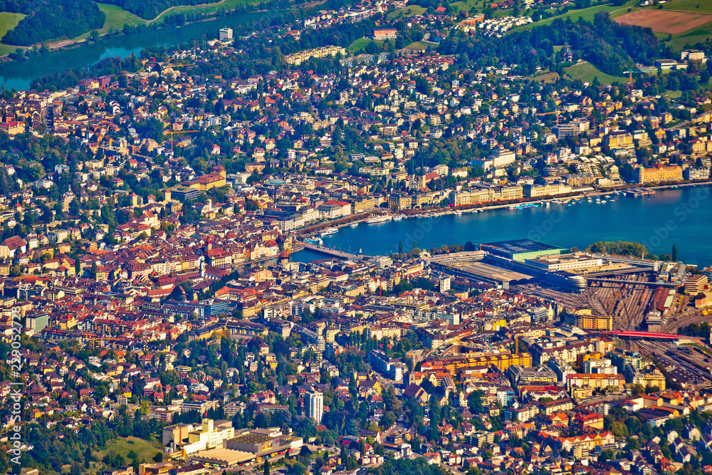 Town of Lucerne aerial view