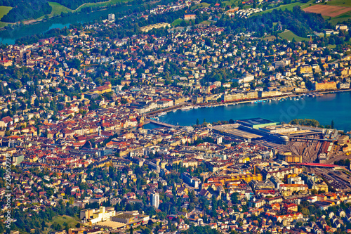 Town of Lucerne aerial view