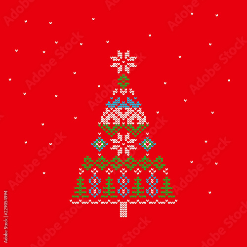 warm sweater pattern for Christmas